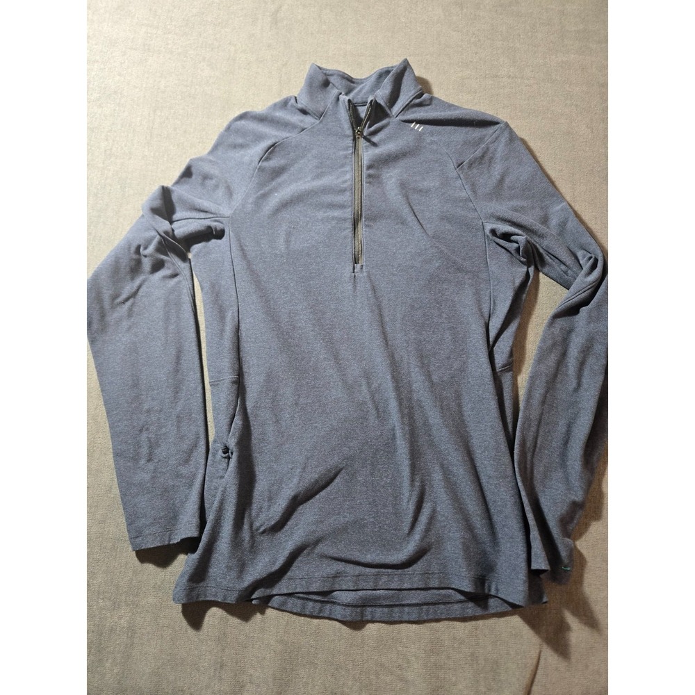Lululemon Quarter Zip Pullover Womens M Navy Blue Heather Athletic Top